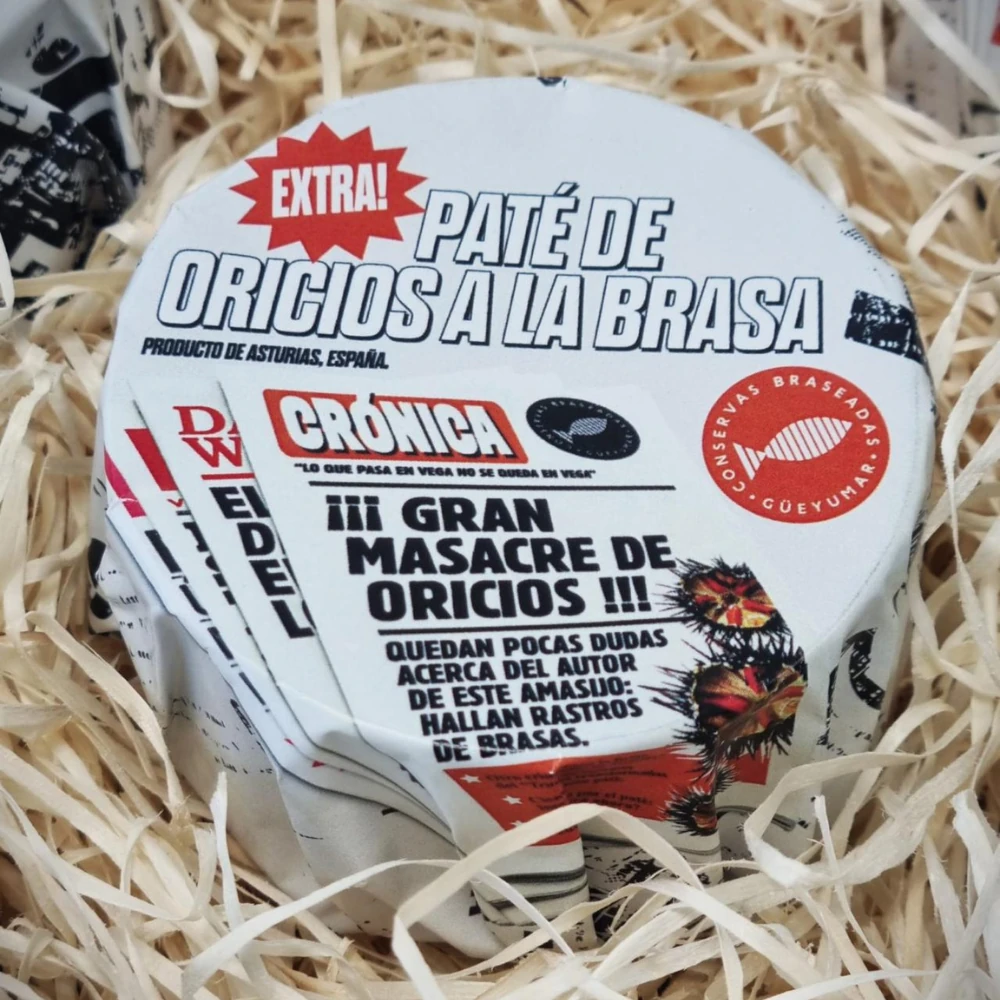 pate de oricios a la brasa